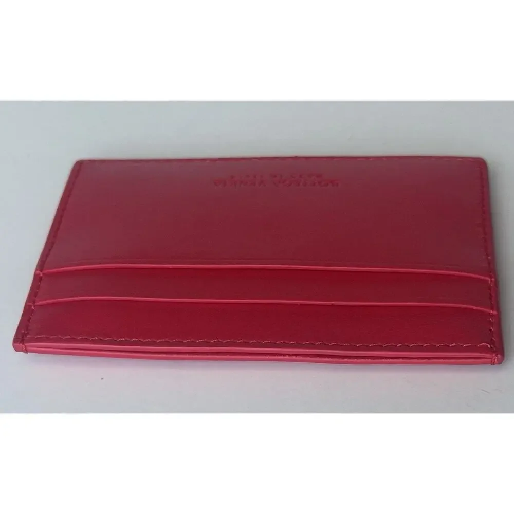 Bottega Veneta Intrecciato Quilted Leather Card Holder Red 701446 IT NWT $420